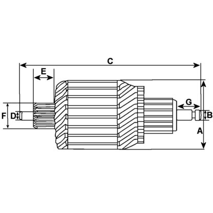ANKER VOOR FIAT 500 / 126 STARTER - Afbeelding 2
