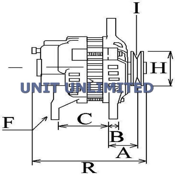 DYNAMO YANMAR 60 AMP MASSA VRIJ - Afbeelding 3