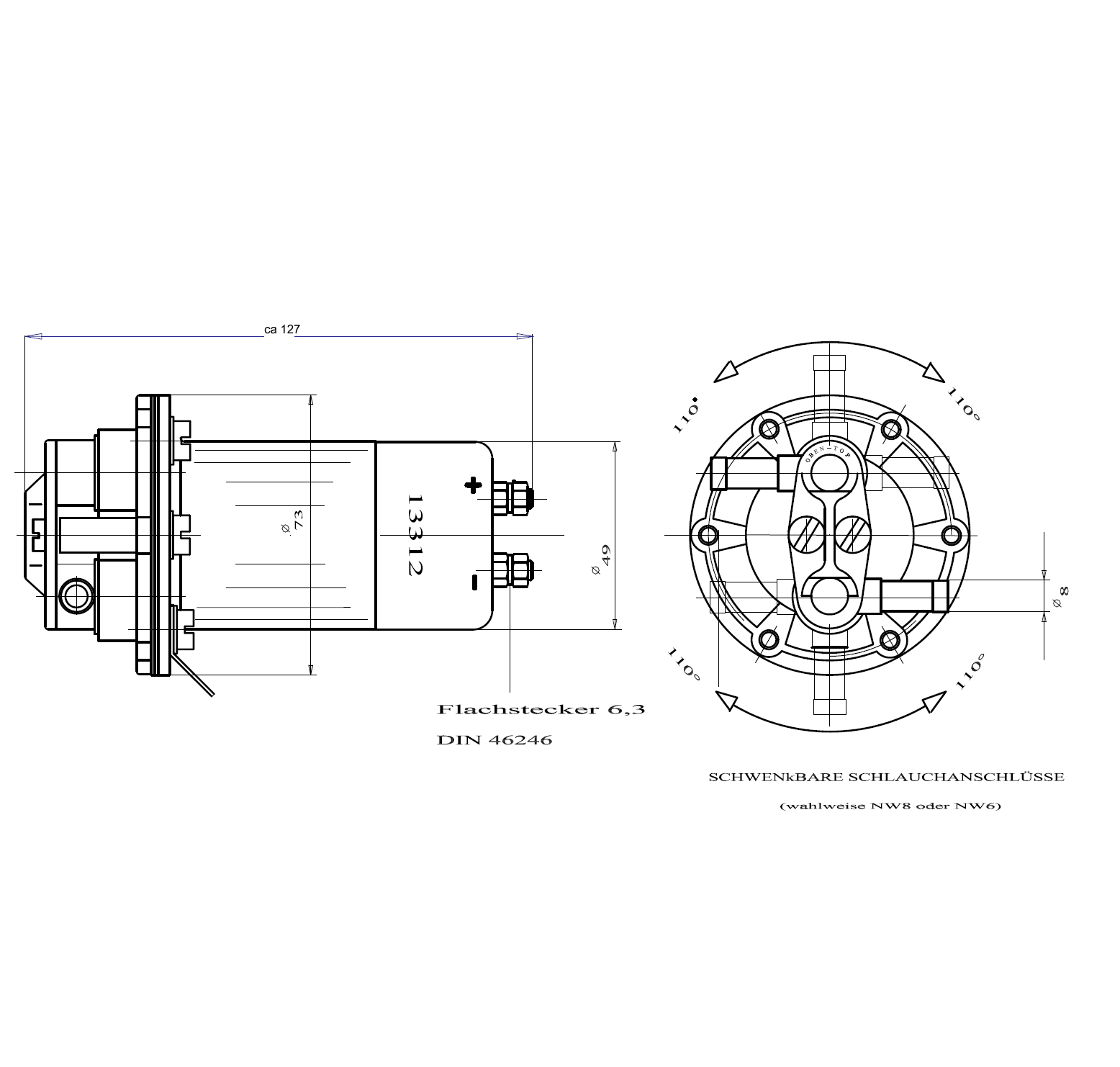 BRANDSTOFPOMP 12 V HARDI 13312 - Afbeelding 4